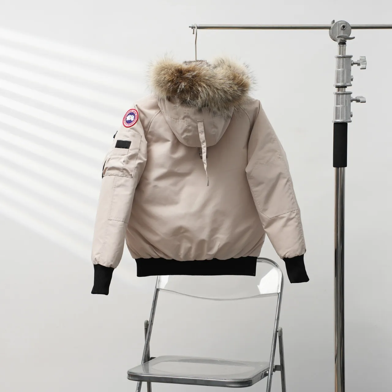 P720 CANADA GOOSE丨Canada Goose 02 hooded fur collar down jacket Color: Off-white Size: XS-XL